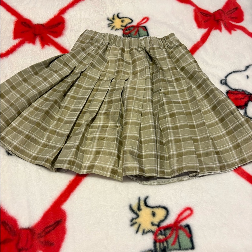 Plaid Tan Skirt